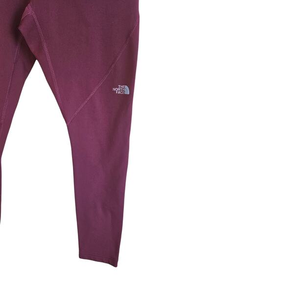 The North Face Women’s Fleece Lined Leggings Reflective Burgundy Medium - Picture 3 of 6